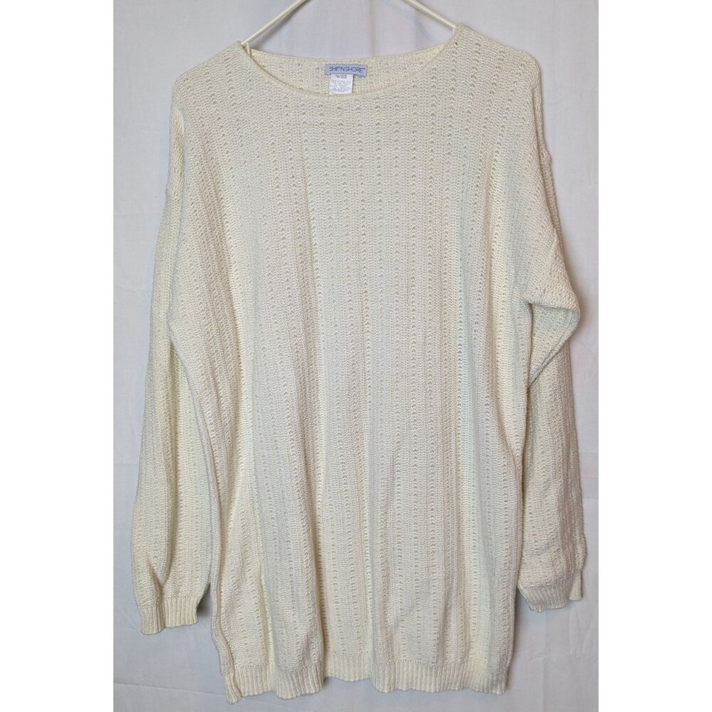 Vintage Ship N Shore Long Sleeve Resort Wear Cover Up‎ Knit Women's Large